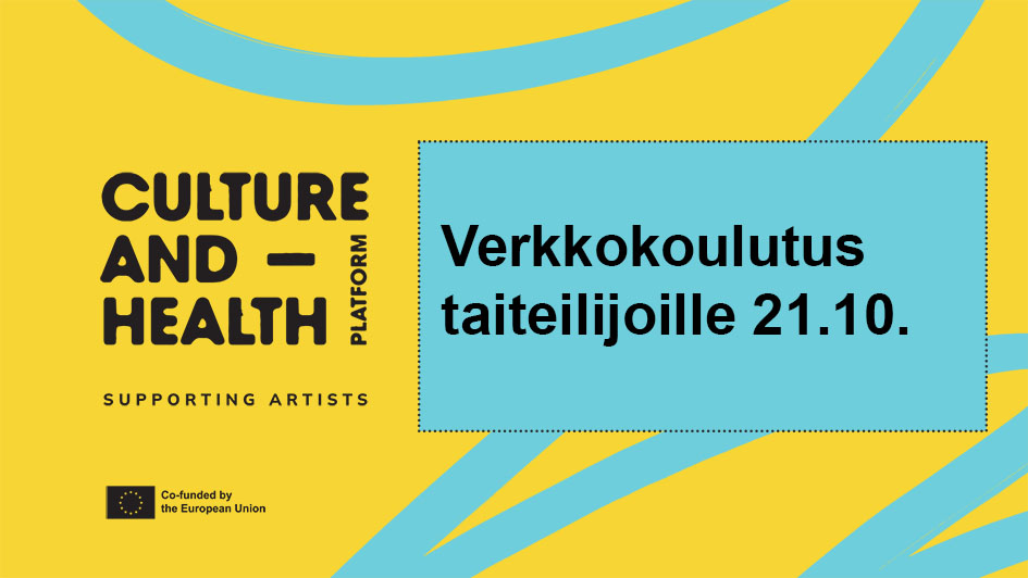 Verkkokoulutus taiteilijoille 21.10. bannerimainos