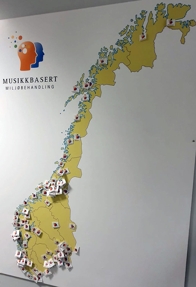 Karttakuva Norjasta.